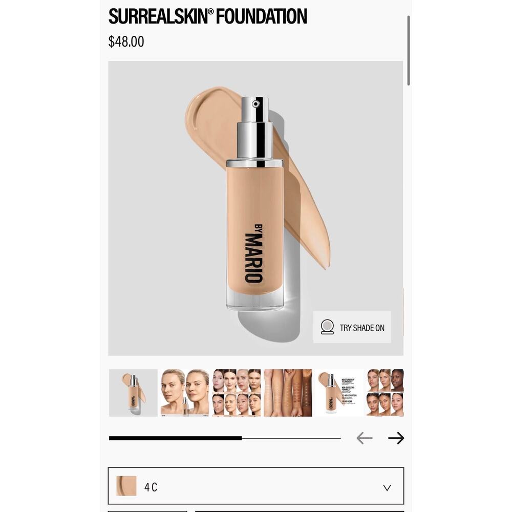 Make Up By Mario Surreal Skin Foundation 4C